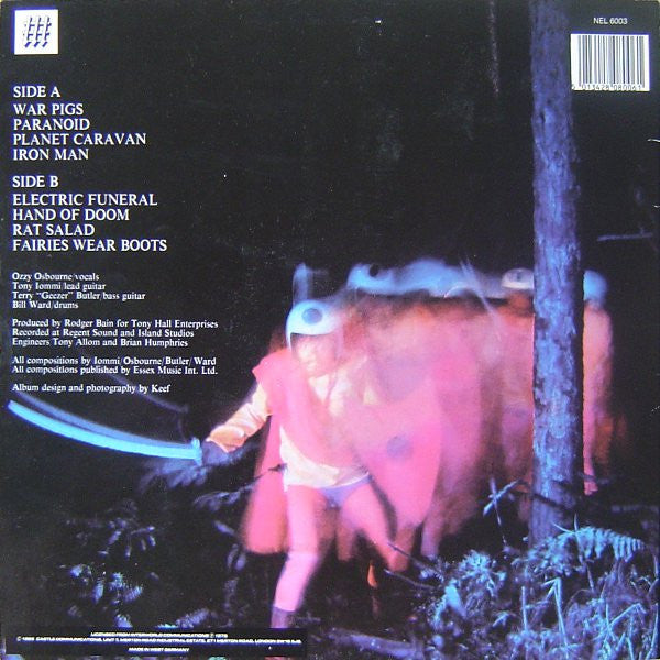 Release: Paranoid-Vinyl-Germany-1985-NEL 6003, NEL 6003, NEL 6003-6, NEL 6003-6-1974258