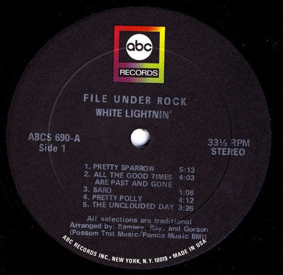 Master Release: File Under Rock by White Lightnin'