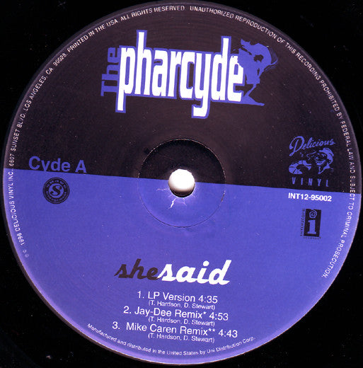 Master Release: She Said by The Pharcyde