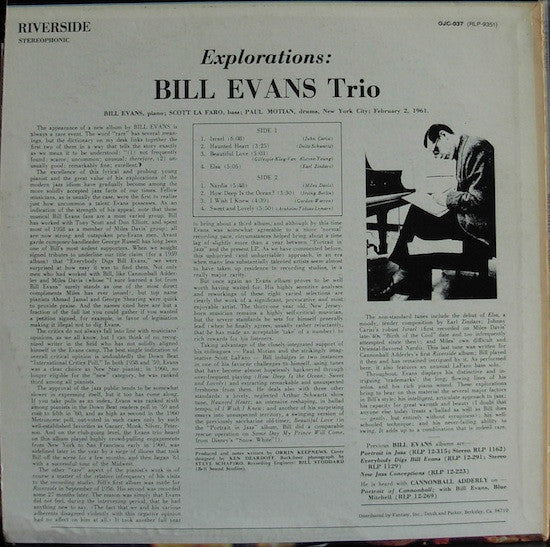 Release: Explorations-Vinyl-US-1982-OJC-037, RLP-9351, 9351-2252726