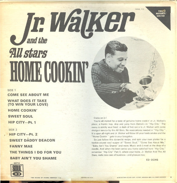 Master Release: Home Cookin' by Junior Walker & The All Stars