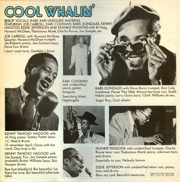 Master Release: Cool Whalin' - Be Bop Vocals, Rare And Unissued Material by Various
