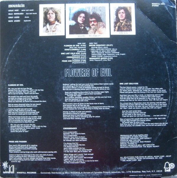 Release: Flowers Of Evil-Vinyl-US-1971-Windfall 5501, 5501-3020882