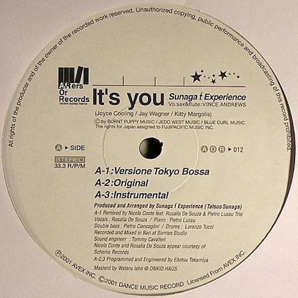 Master Release: It's You by Sunaga T Experience