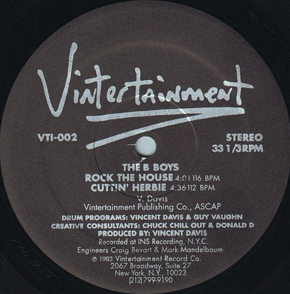 Release: Rock The House / Cuttin' Herbie-Vinyl-US-None-VTI-002, VTIS-002-2758639