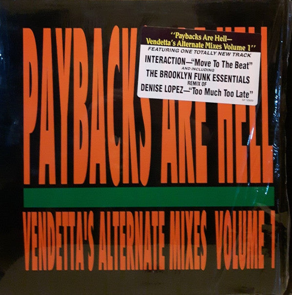 Master Release: Paybacks Are Hell - Vendetta's Alternate Mixes Volume 1 by Various