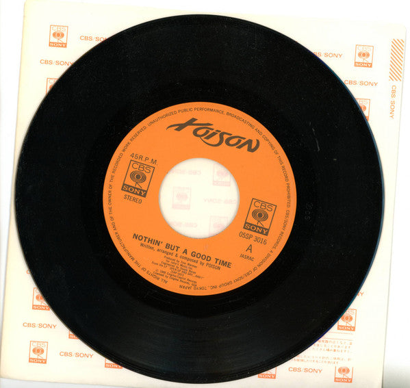 Release: Nothin' But A Good Time-Vinyl-Japan-1988-05SP 3016-14530100