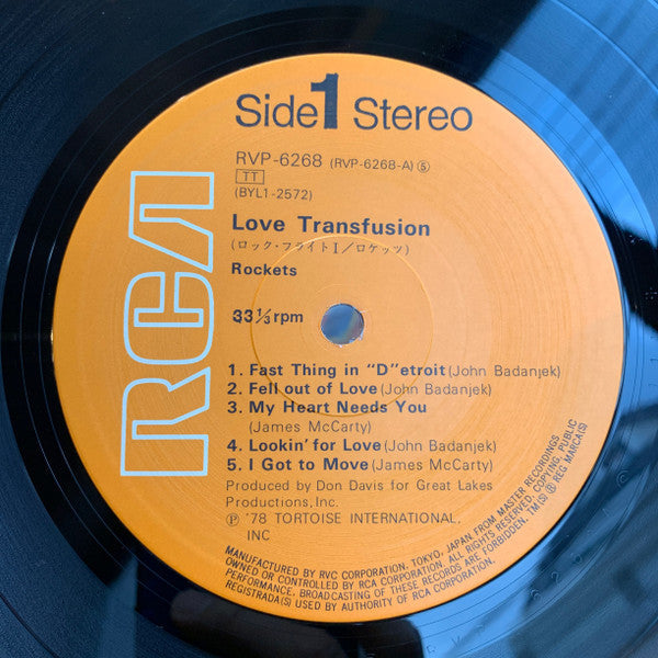 Release: Love Transfusion-Vinyl-Japan-1978-RVP-6268-13428072