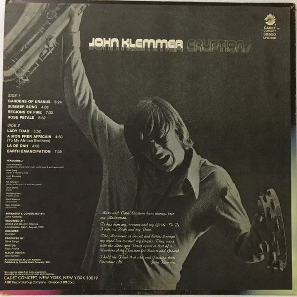Master Release: Eruptions by John Klemmer