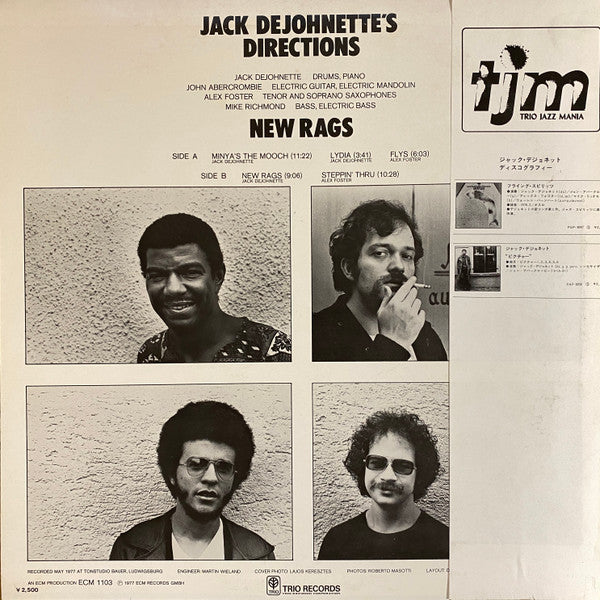 Release: New Rags-Vinyl-Japan-1977-ECM 1103, PAP-9082-19986877