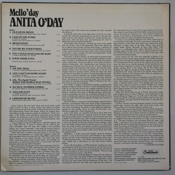 Master Release: Mello'day by Anita O'Day
