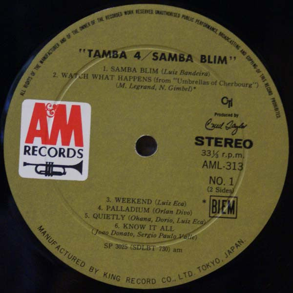 Release: Samba Blim-Vinyl-Japan-1969-AML 313, AML 313-12480292