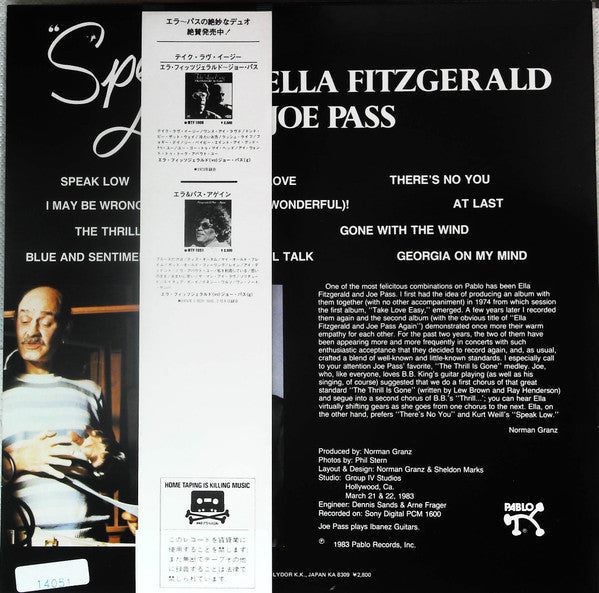 Master Release: Speak Love by Ella Fitzgerald