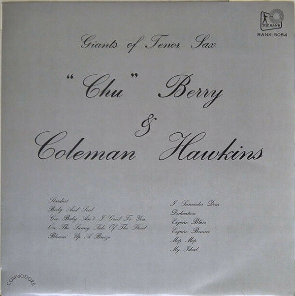 Release: Giants Of Tenor Sax-Vinyl-Japan-1960-RANK-5054-14681046