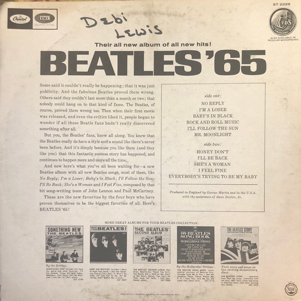 Release: Beatles '65-Vinyl-US-1971-ST-2228, ST 2228, ST-2228, ST 2228-14785212