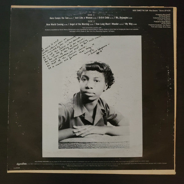 Master Release: Here Comes The Sun by Nina Simone