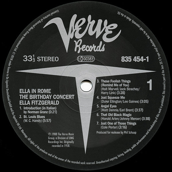 Ella In Rome (The Birthday Concert)