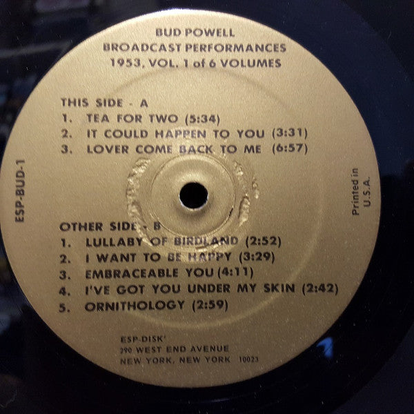 Broadcast Performances 1953, Vol. 1 Of 6 Volumes