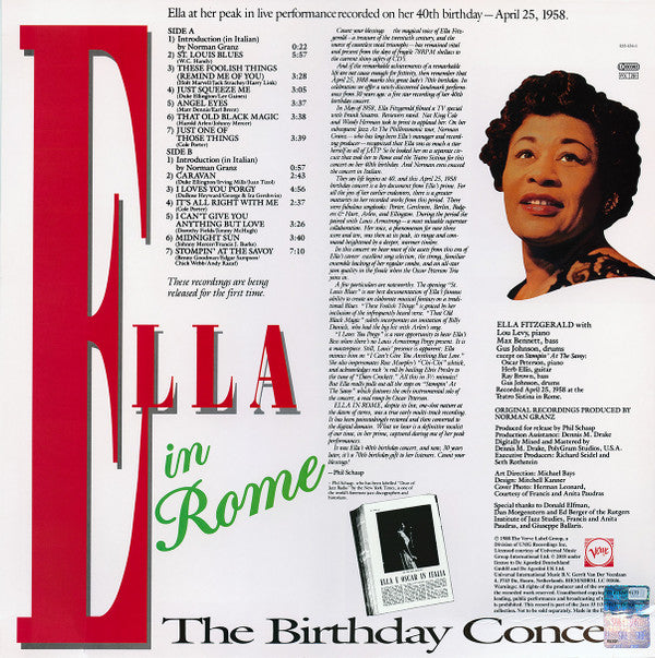 Ella In Rome (The Birthday Concert)