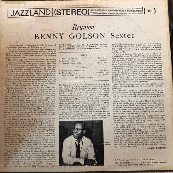 Master Release: The Modern Touch by Benny Golson