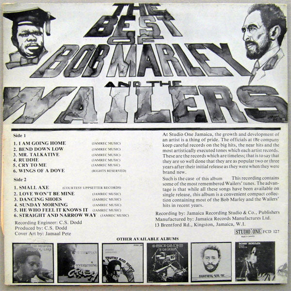 Release: The Best Of Bob Marley & The Wailers-Vinyl-Jamaica-None-FCD-127-14410131
