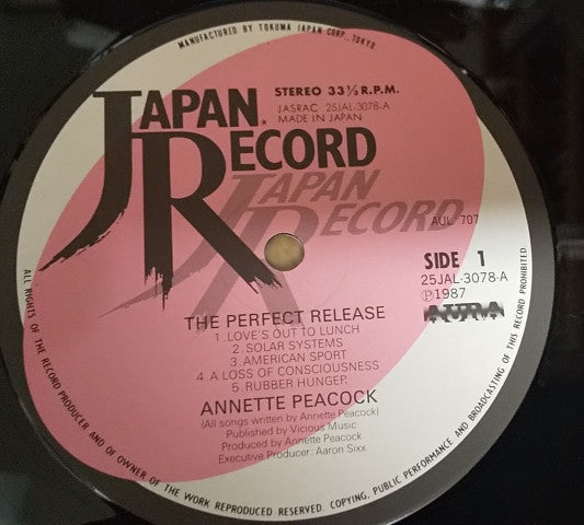 Release: The Perfect Release-Vinyl-Japan-1987-25JAL-3078-26381117