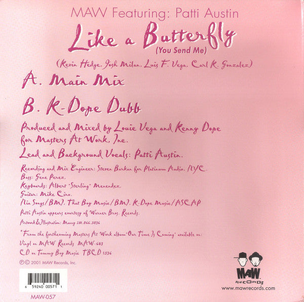 Master Release: Like A Butterfly (You Send Me) by Masters At Work