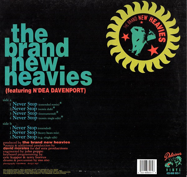 Release: Never Stop-Vinyl-US-1991-422-868 553-1-38175