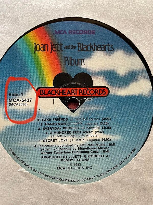 Master Release: Album by Joan Jett & The Blackhearts