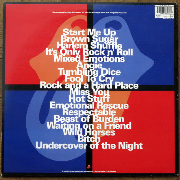 Release: Jump Back (The Best Of The Rolling Stones '71 - '93)-Vinyl-UK & Europe-1993-V2726, 7243 8 3932 1 5-10228707