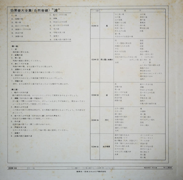 Release: Unknown Release-Vinyl-Japan-1970-EDM-33, EDM 33-22711670