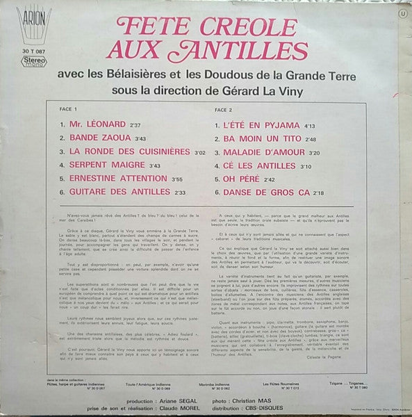 Master Release: Fête Créole Aux Antilles by Les Bélaisières