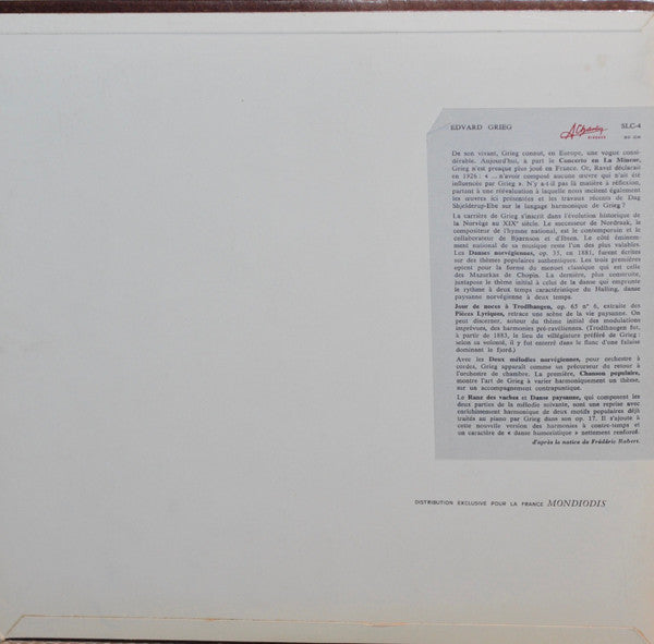 Release: Danses Norvégiennes-Vinyl-France-None-SLC-4, SLC 4-15213918