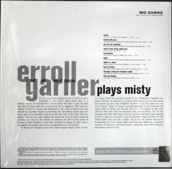 Release: Erroll Garner Plays Misty-Vinyl-UK-2018-MG-20662-12311313