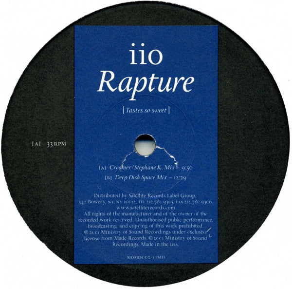 Master Release: Rapture by iiO