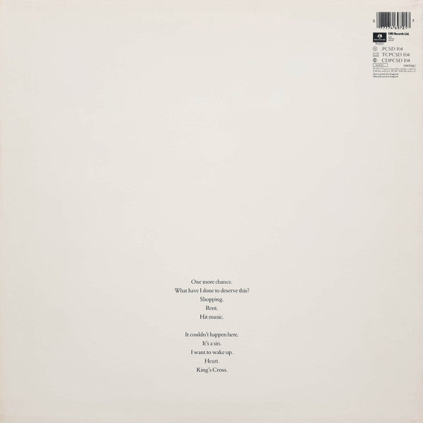 Release: Actually-Vinyl-UK-1987-PCSD 104, 74 6972 1-79893