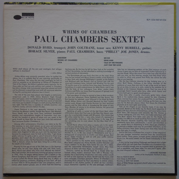 Release: Whims Of Chambers-Vinyl-US-1972-BST 81534-13115006