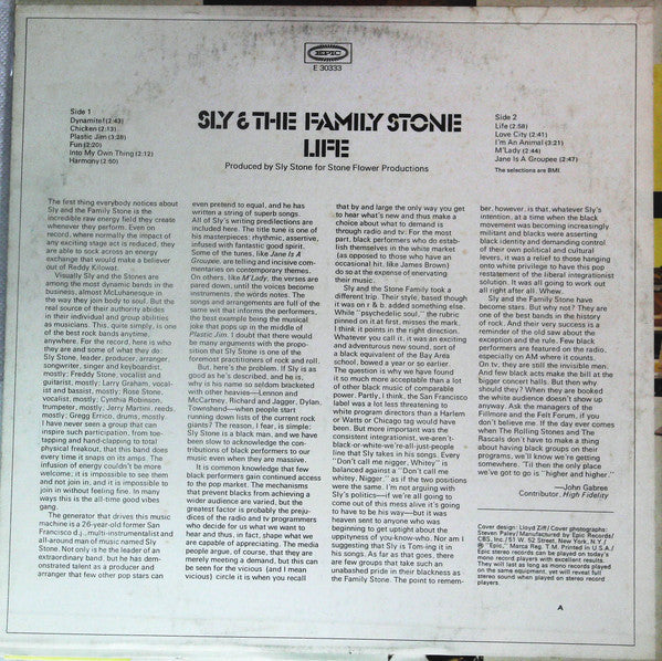 Release: Life-Vinyl-US-1973-E 30333-10956245