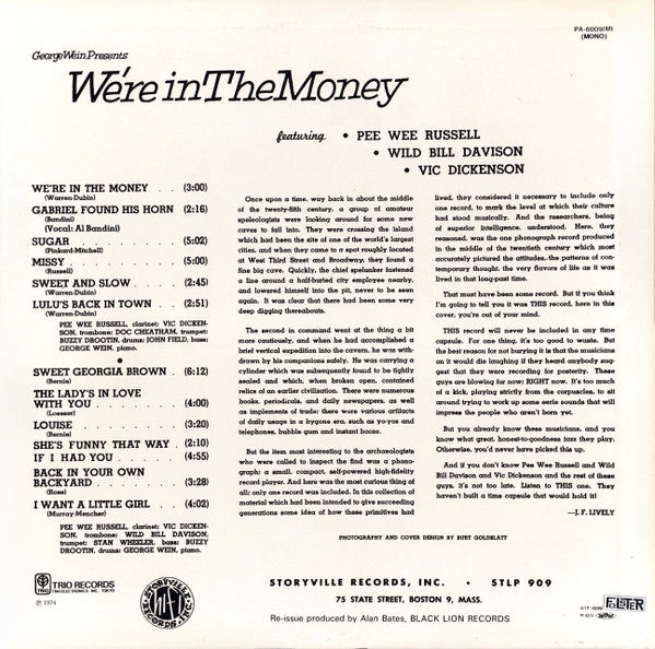 Release: We're In The Money-Vinyl-Japan-1974-PA-6009(M)-13319684