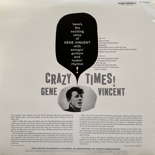 Release: Crazy Times-Vinyl-US-None-T 1342-22625357