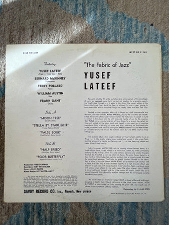 Master Release: The Fabric Of Jazz by Yusef Lateef