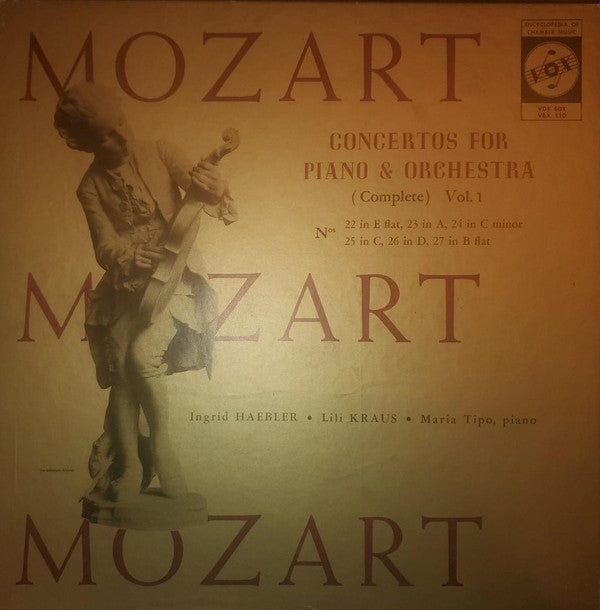 Release: Concertos For Piano & Orchestra (Complete): Vol. 1 (Concerto Nos. 22 Through 27)-Vinyl, Box Set-US-1960-VBX 110-14435620