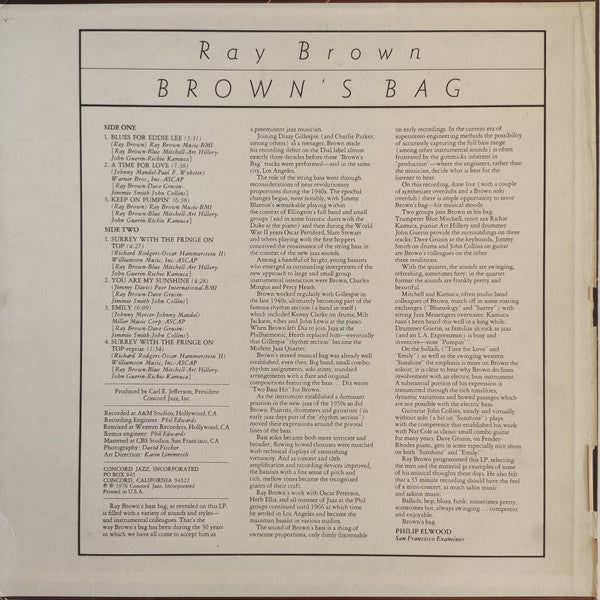 Release: Brown's Bag-Vinyl-US-1976-CJ-19-26391545