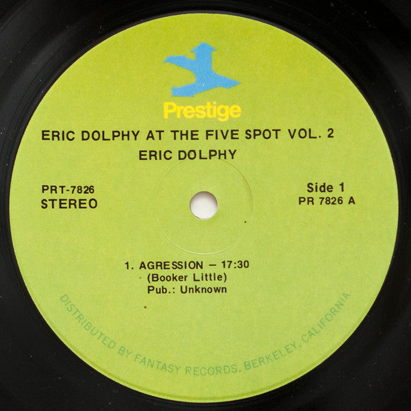 Release: At The Five Spot Volume 2-Vinyl-US-1972-PR 7826, PRT-7826-15810225