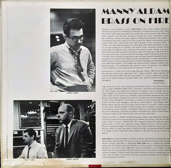 Master Release: Brass On Fire by Manny Albam