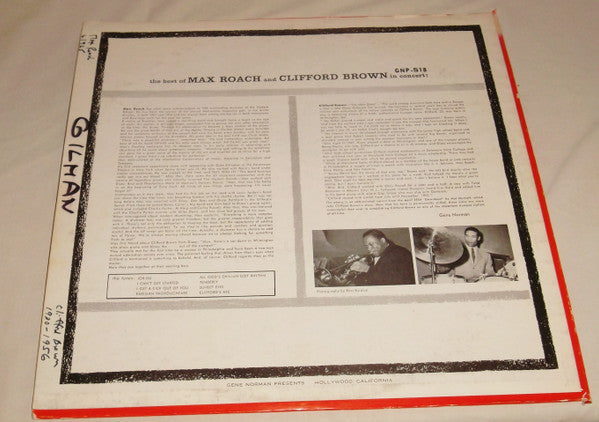 The Best Of Max Roach And Clifford Brown In Concert