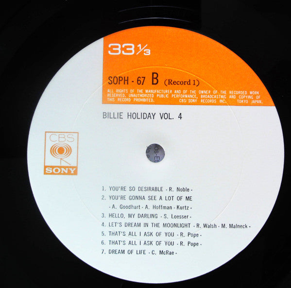 Billie Holiday Vol. 4
