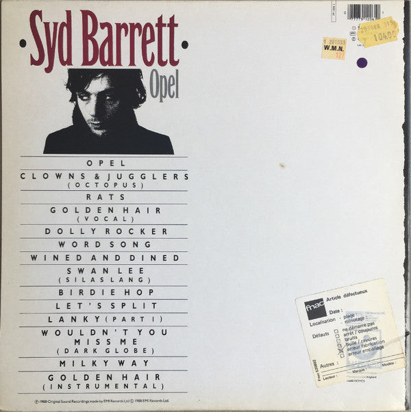 Master Release: Opel by Syd Barrett