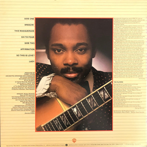 Release: Breezin'-Vinyl-US-1977-BSK 3111-12356094