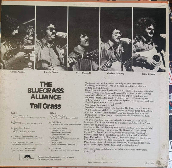 Release: Tall Grass-Vinyl-Japan-1974-MP 2370-31646048